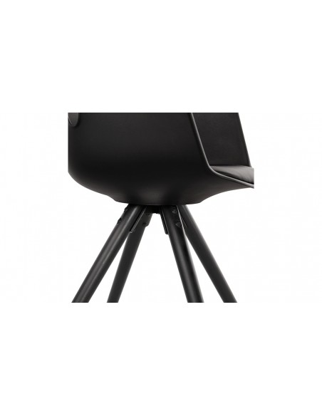 Fauteuil scandinave noir Erwin