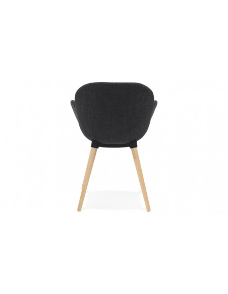 Fauteuil rond gris foncé Niels