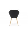 Fauteuil rond gris foncé Niels