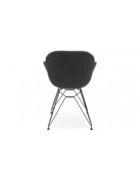 Fauteuil design gris foncé Otto