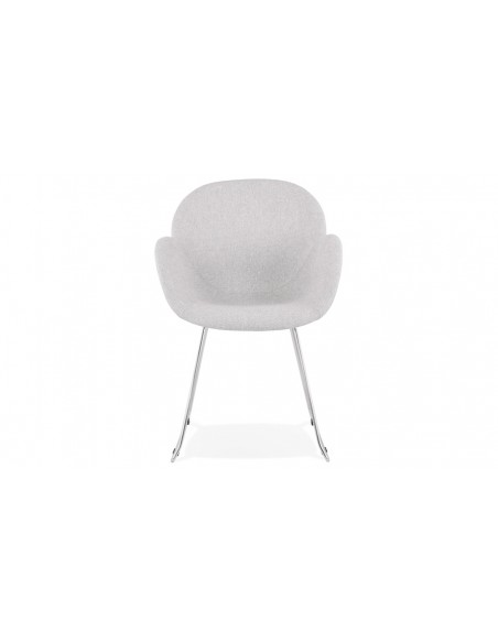 Fauteuil rond gris clair