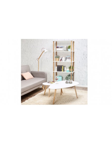 Bibliothèque design scandinave Hilke