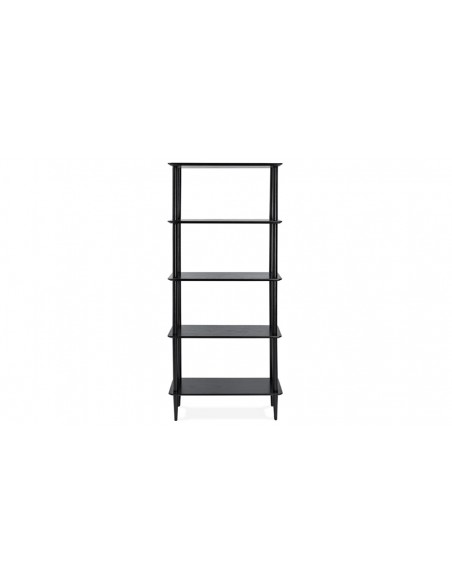 Bibliothèque scandinave noir Joanna