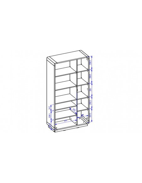 Dimensions vaisselier 3 portes Rwanda