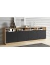 Buffet long noir mat Rwanda