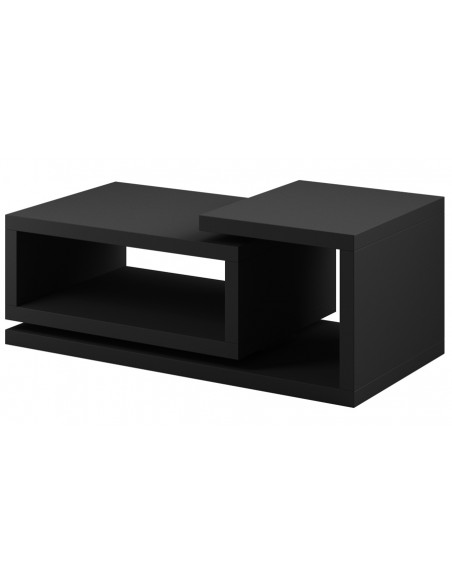 Table basse contemporain noir mat