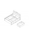 Dimensions Lit adulte blanc Huelva