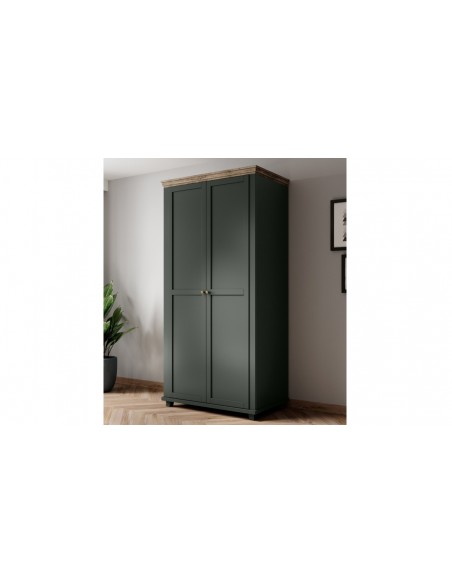 Armoire penderie vert chêne Boavista