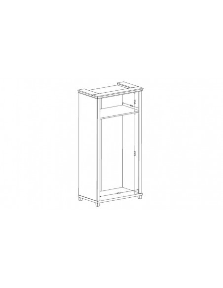 Dimensions armoire penderie Boavista