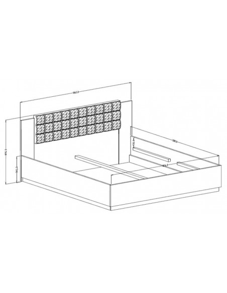 Dimensions lit sommier relevable Honey