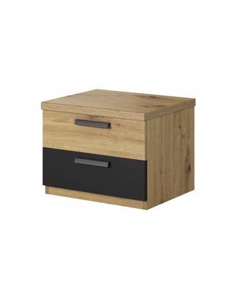 Table chevet 2 tiroirs Honey