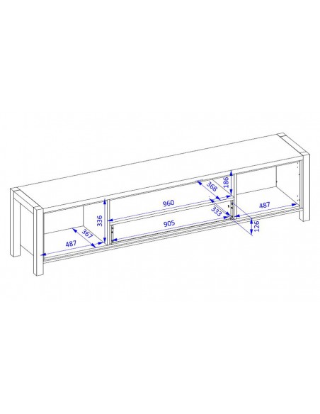 Dimensions meuble TV Nolan