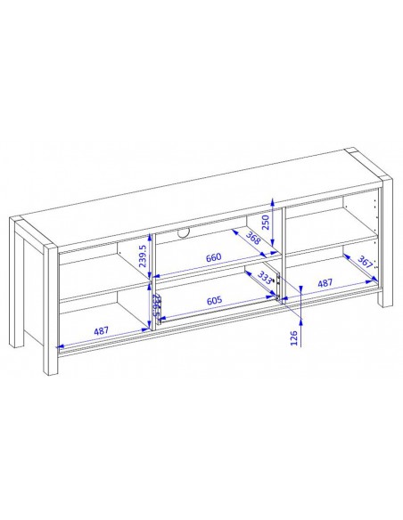 Dimensions meuble TV Nolan