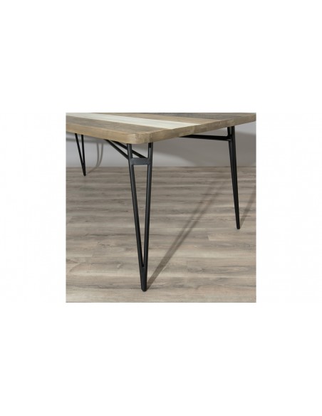 Pieds table style atelier Marin