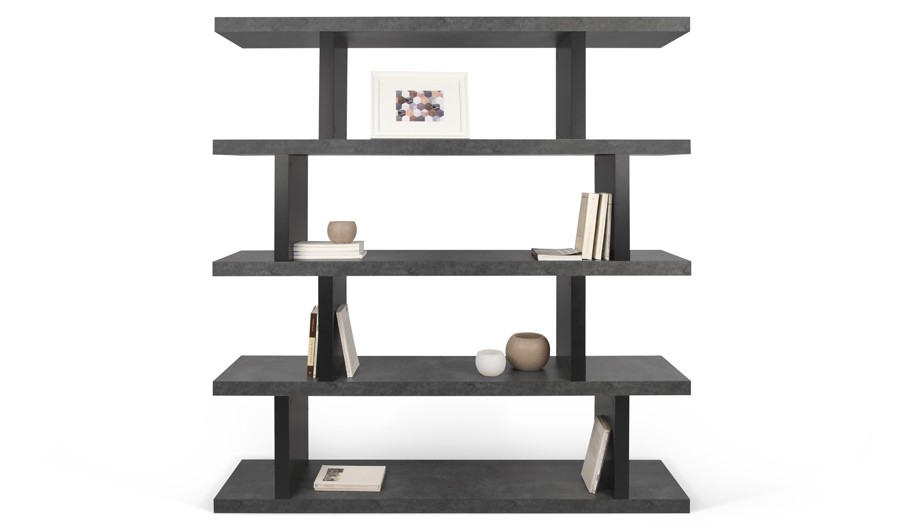 Salle à manger complète avec table carrée béton - Dusk 130