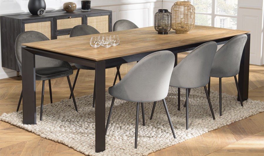 Salle à manger complète en teck massif Eatswood House and Garden