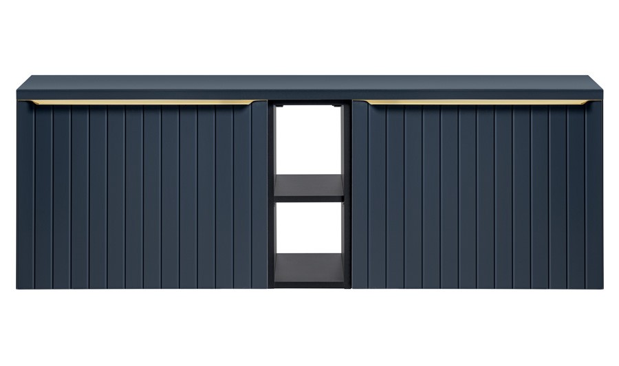 Meuble sous vasque bleu 140 cm Meuble sous vasque bleu 140 cm