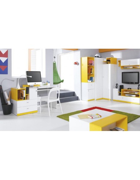 Bureau design jaune