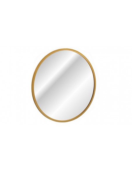 Miroir led rond doré