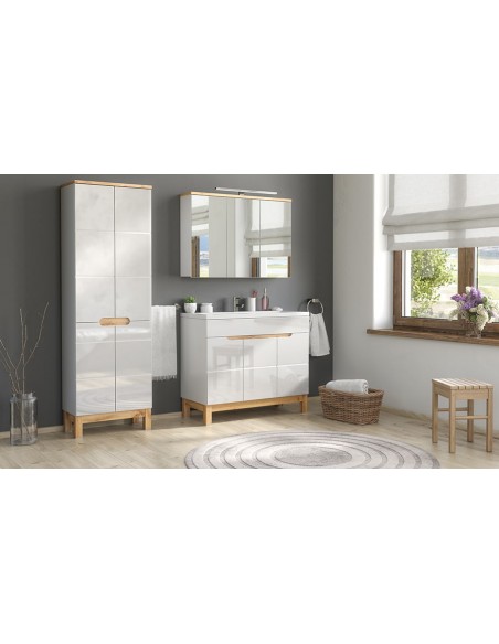 grande armoire salle de bain haute