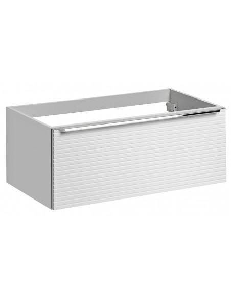 Meuble sous vasque 90 cm blanc suspendu