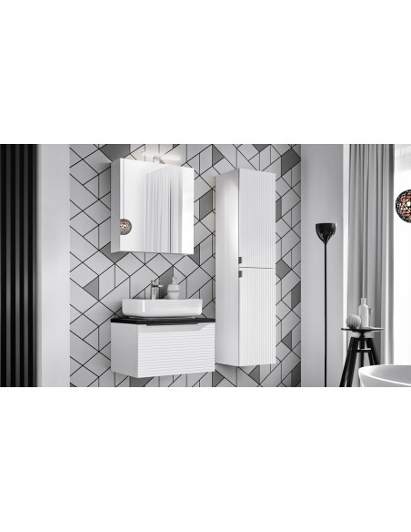 Ensemble salle de bain blanc 60 cm avec vasque