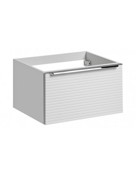 Ensemble salle de bain blanc 60 cm avec vasque à poser - Sandro