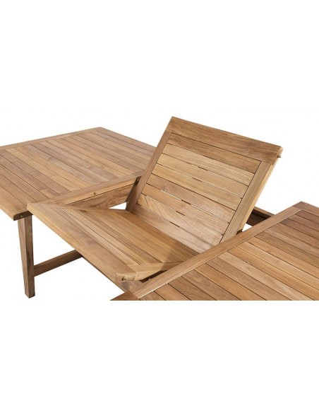 Ensemble table + 6 chaises en teck