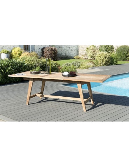 Ensemble table + 6 chaises en teck