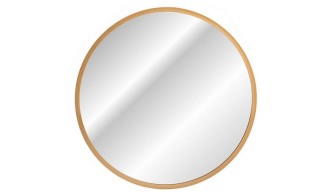 Miroir LED doré rond 60 cm