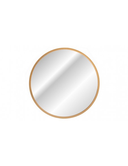 Miroir LED rond doré 80 cm salle de bain