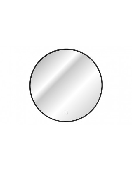 Miroir rond LED noir 60cm