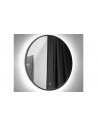 Miroir rond led noir Uranus