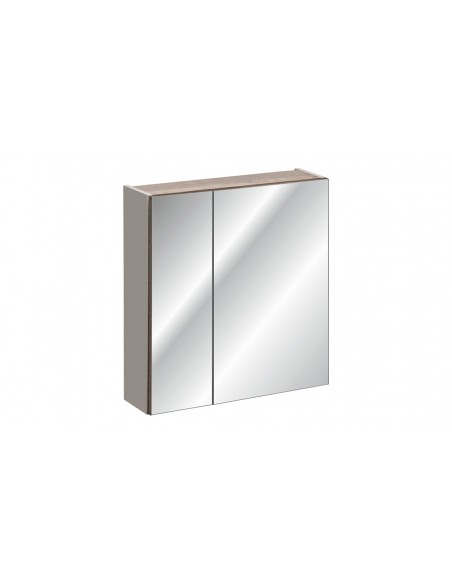 Meuble miroir sdb gris taupe