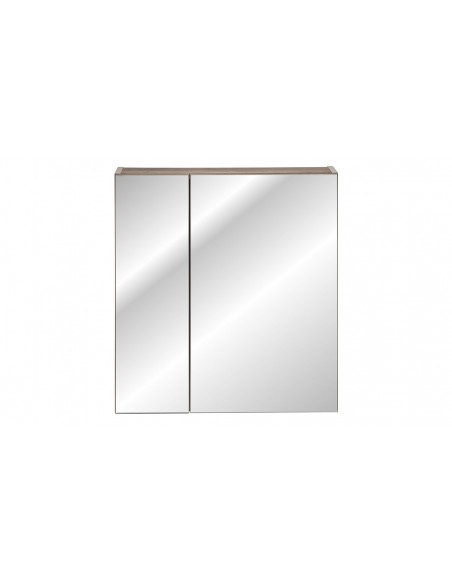 Armoire miroir gris taupe Santorin