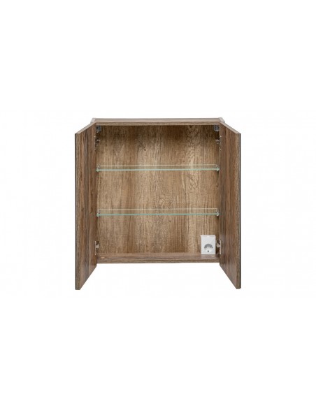 Armoire miroir gris taupe Santorin