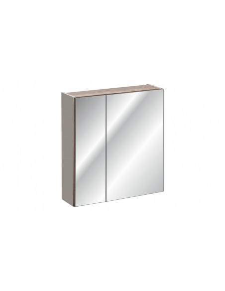 Meuble miroir gris taupe Santorin