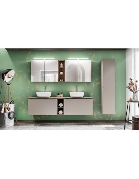 Salle de bain complète taupe 180 cm