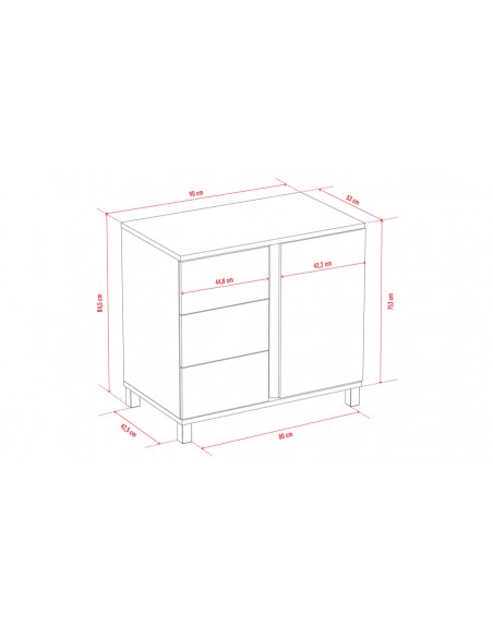 Dimensions commode chambre bébé