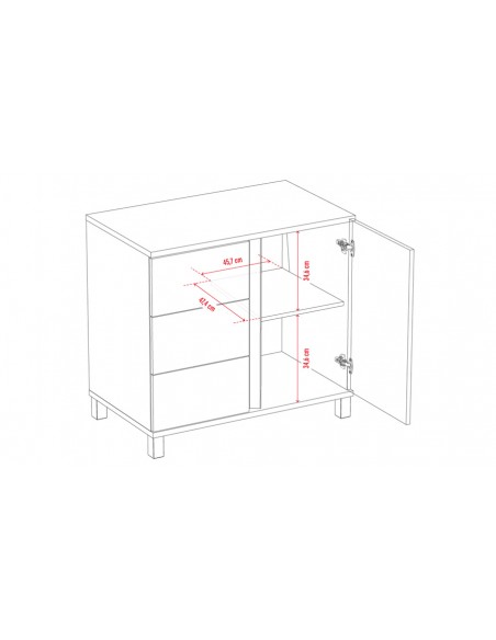 Dimensions commode chambre bébé