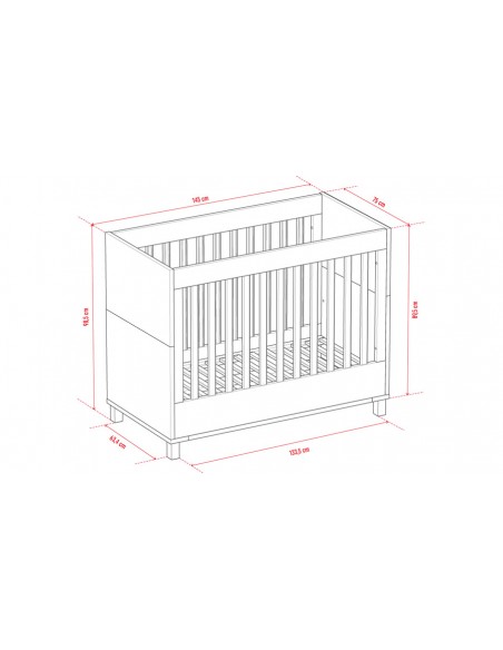 Dimensions lit bébé Altitude