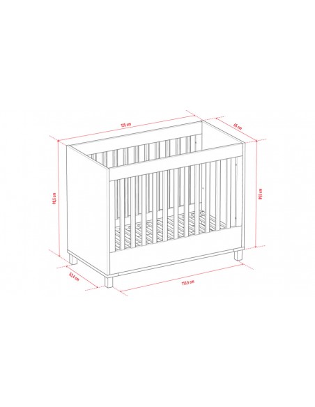 Dimensions lit bébé design