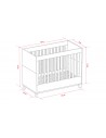 Dimensions lit évolutif design