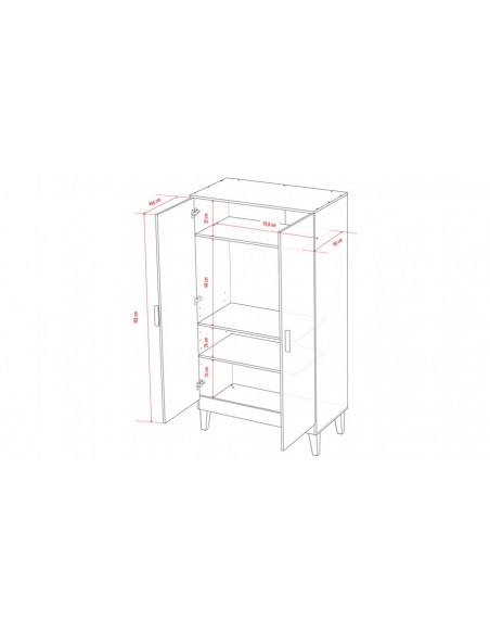 Dimensions armoire penderie bébé