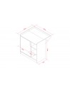 Lit bébé à barreaux évolutif avec table à langer design - Maxim