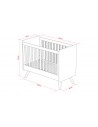Dimensions lit chambre bébé vintage