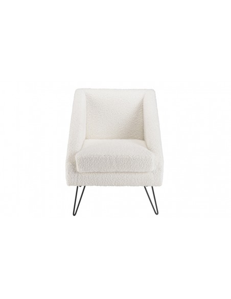 Fauteuil triangulaire blanc Rosalia