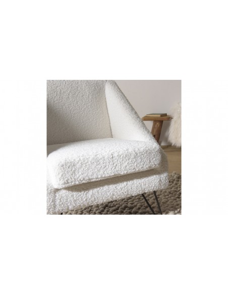 Fauteuil triangulaire blanc Rosalia