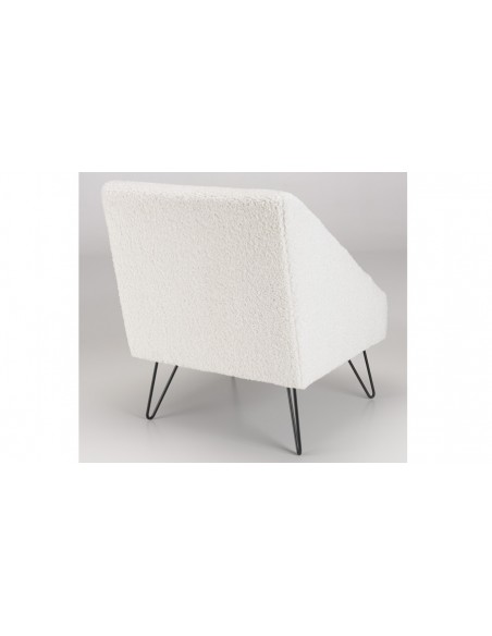 Fauteuil triangulaire blanc Rosalia