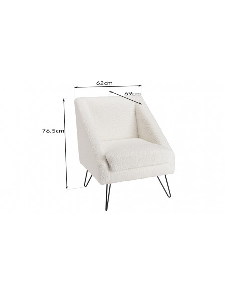 Dimensions fauteuil triangulaire Rosalia